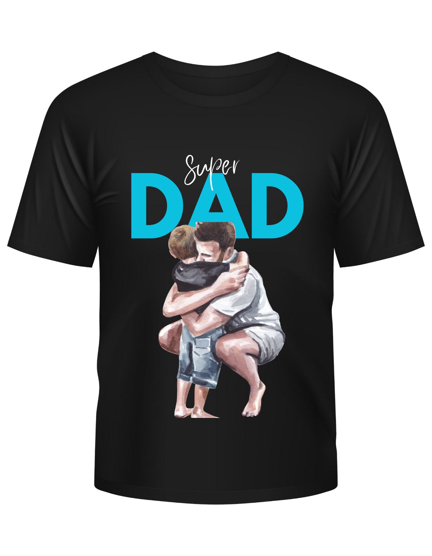 Pure Cotton T Shirts-Super Dad