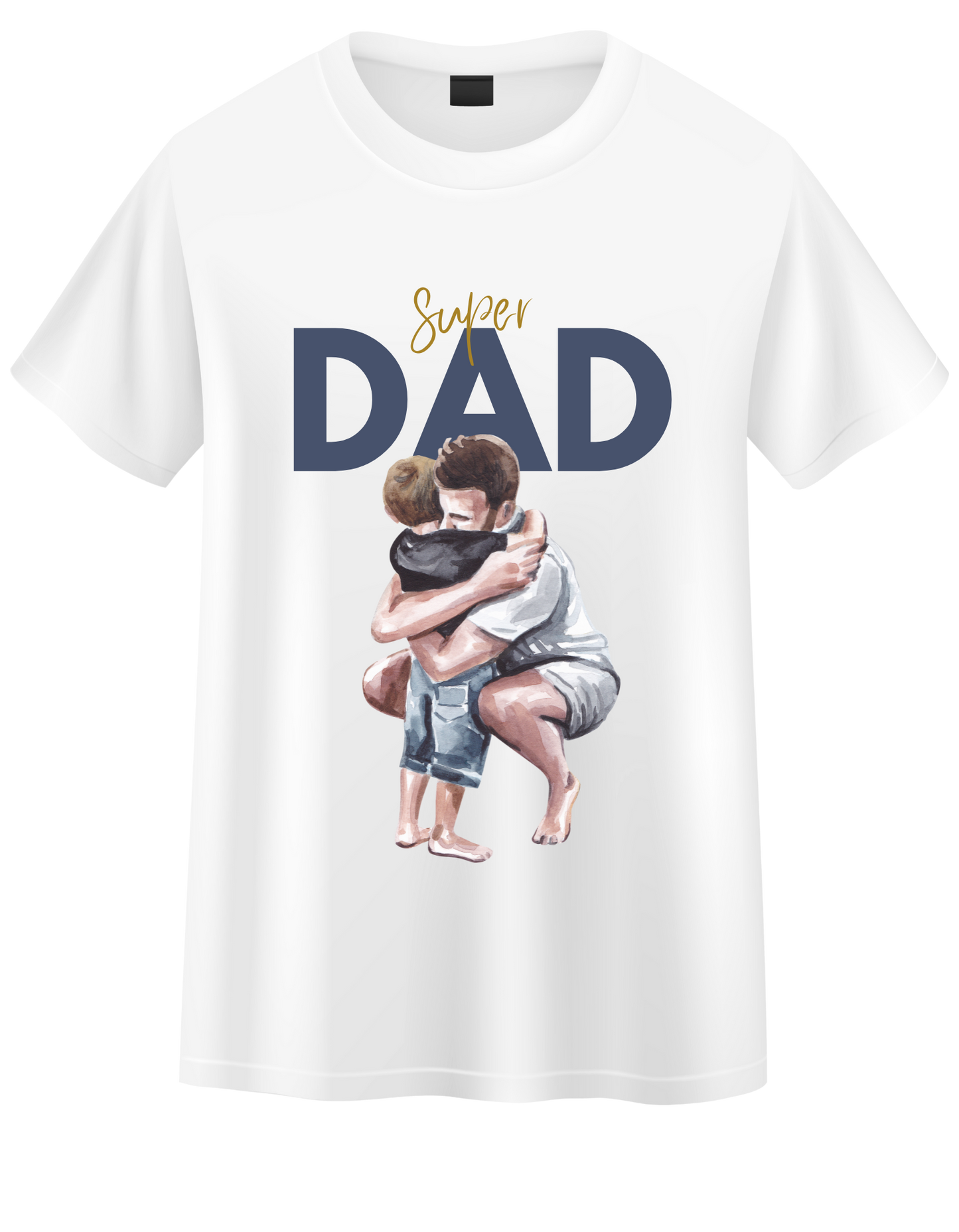 Pure Cotton T Shirts-Super Dad