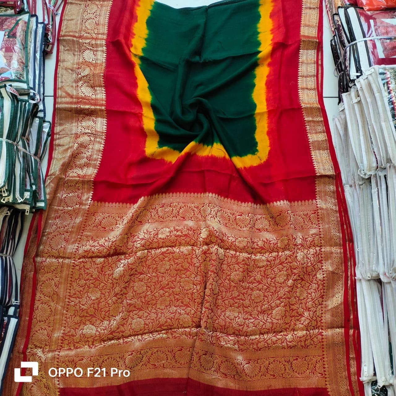 Fashion Flavors New Kanjivaram Bandhani Saree