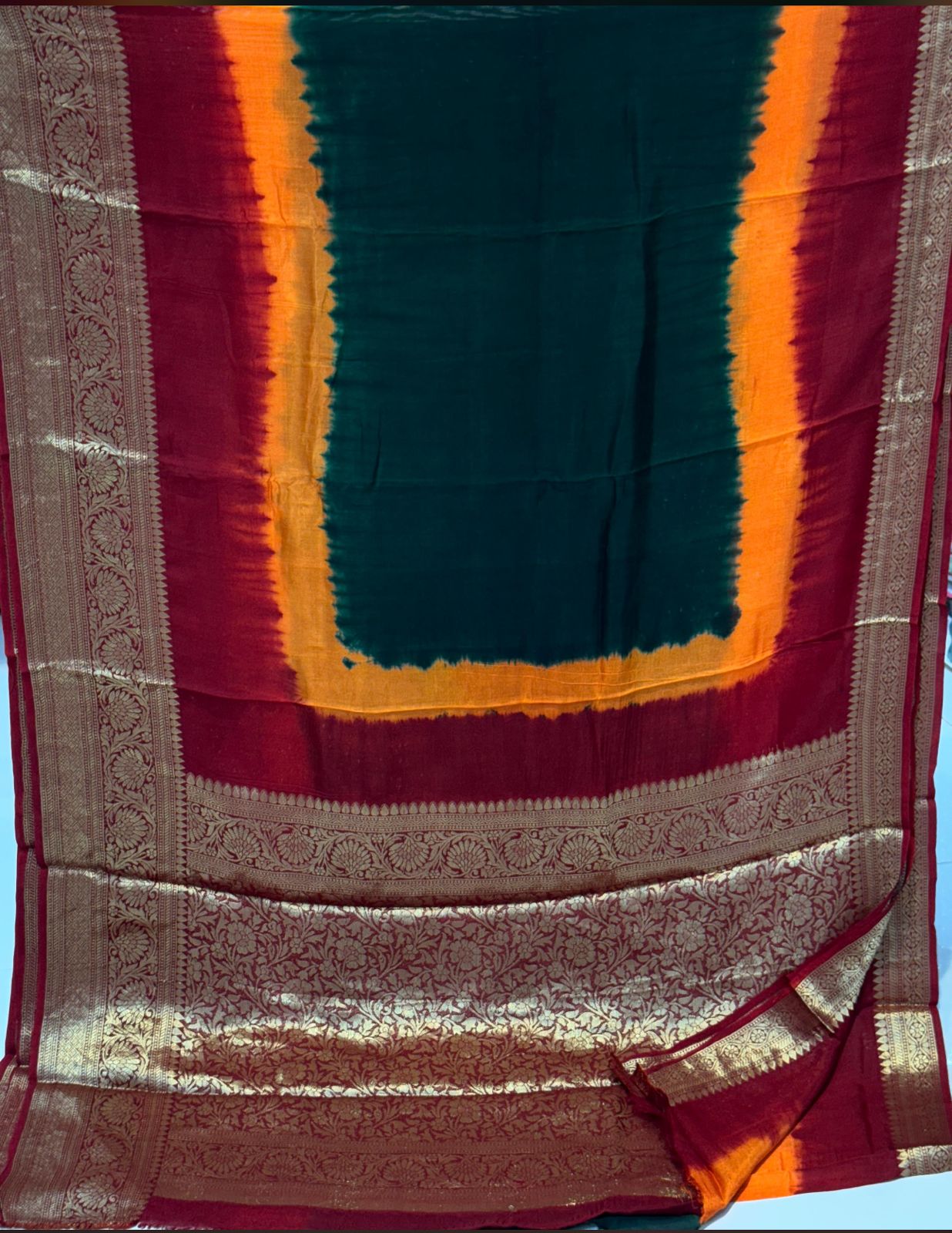 Fashion Flavors New Kanjivaram Bandhani Saree