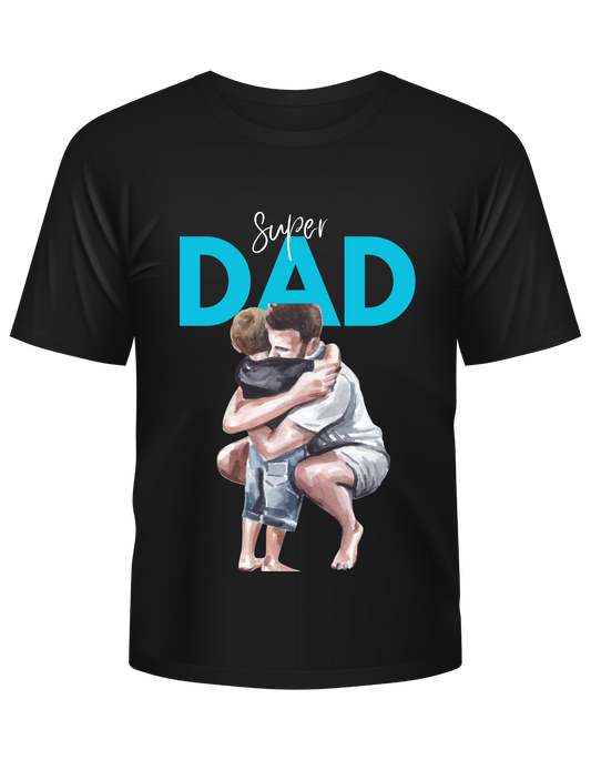 Pure Cotton T Shirts-Super Dad