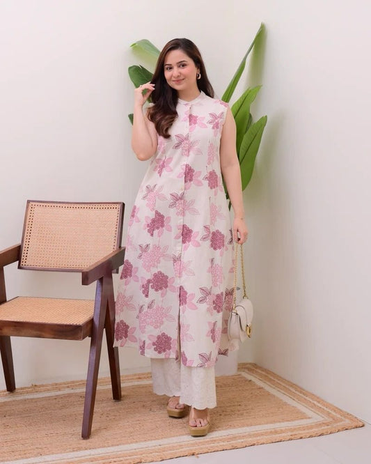 FF_Sleeveless, Knee-length Kurti